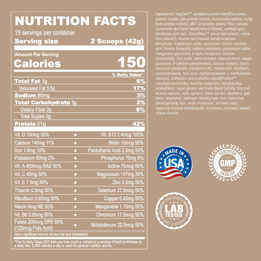 UpNourish Plant Based meal replacement