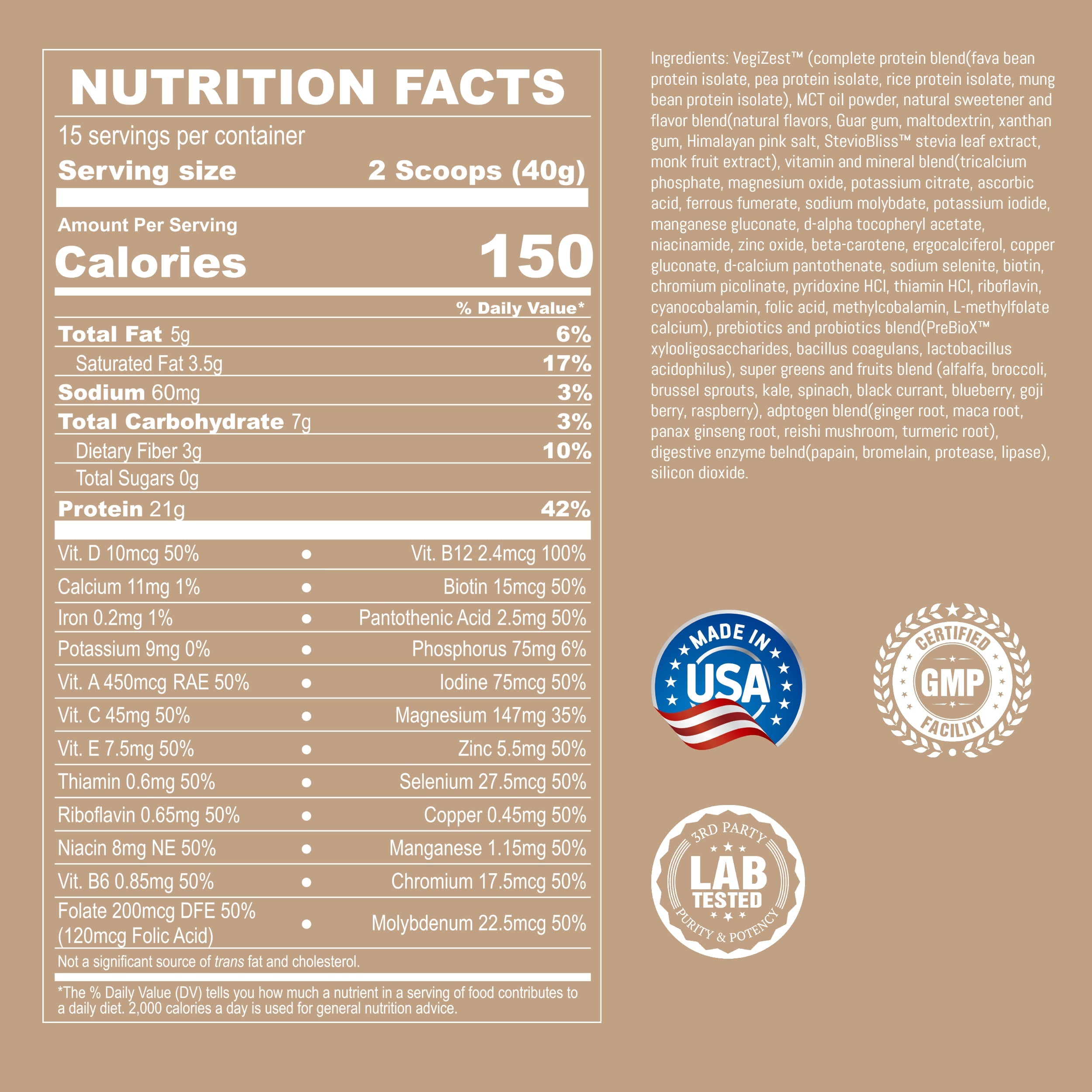 UpNourish Plant Based meal replacement