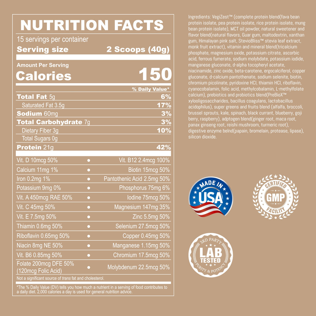 UpNourish Plant Based meal replacement