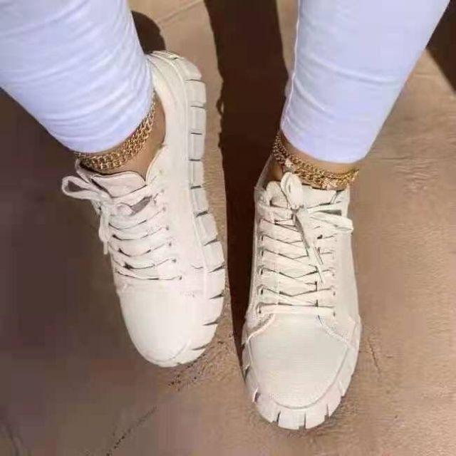 New Women's Purple Lightweight Comfortable Vulcanize Platform Sneakers