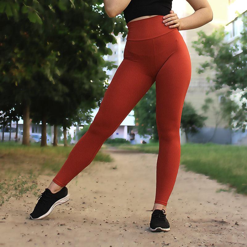 Women's Solid High Waist Push Up Workout Casual Spandex Tummy Control Tight Yoga Leggings