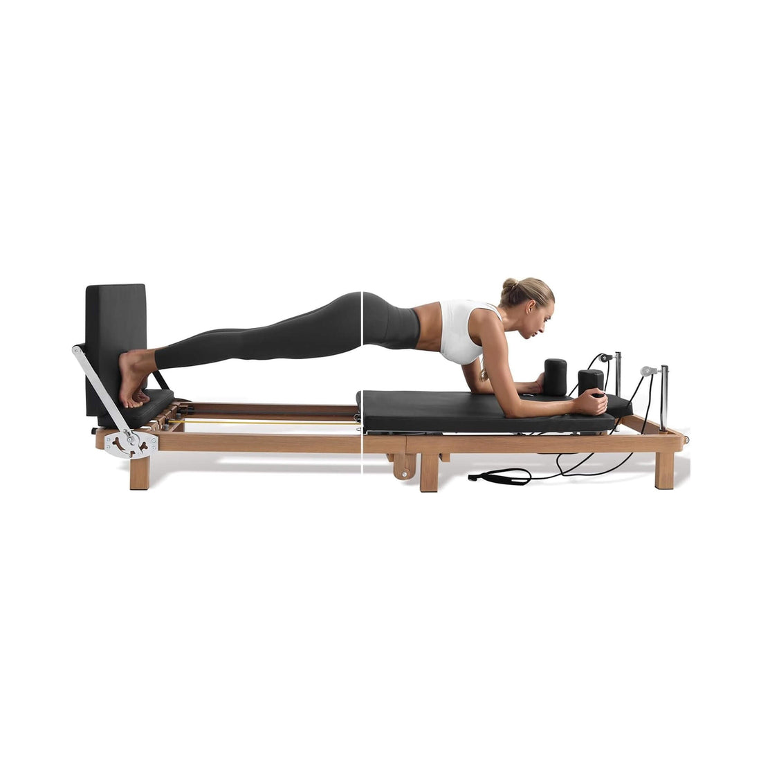 Core Pilates Apex Foldable Dual Resistance Pilates Reformer With Jumpboard