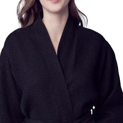 Women's Knee-Length Waffle Robe