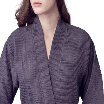 Women's Knee-Length Waffle Robe