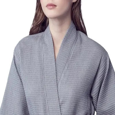 Women's Knee-Length Waffle Robe