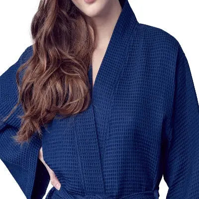 Women's Knee-Length Waffle Robe