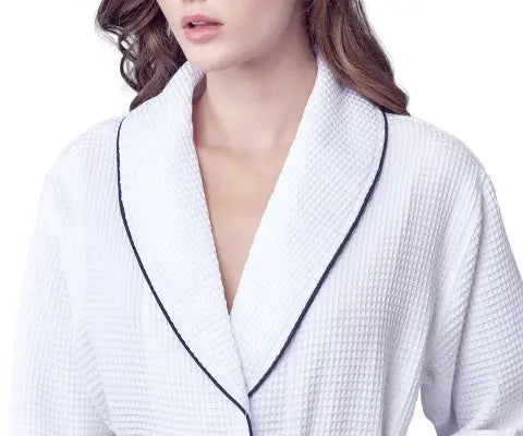 Women's Knee-Length Waffle Robe