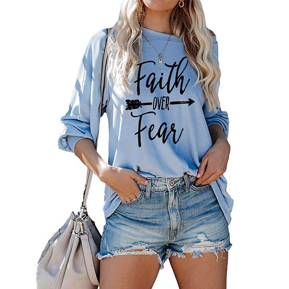 Women's Faith Over Fear Long Sleeve T-Shirt