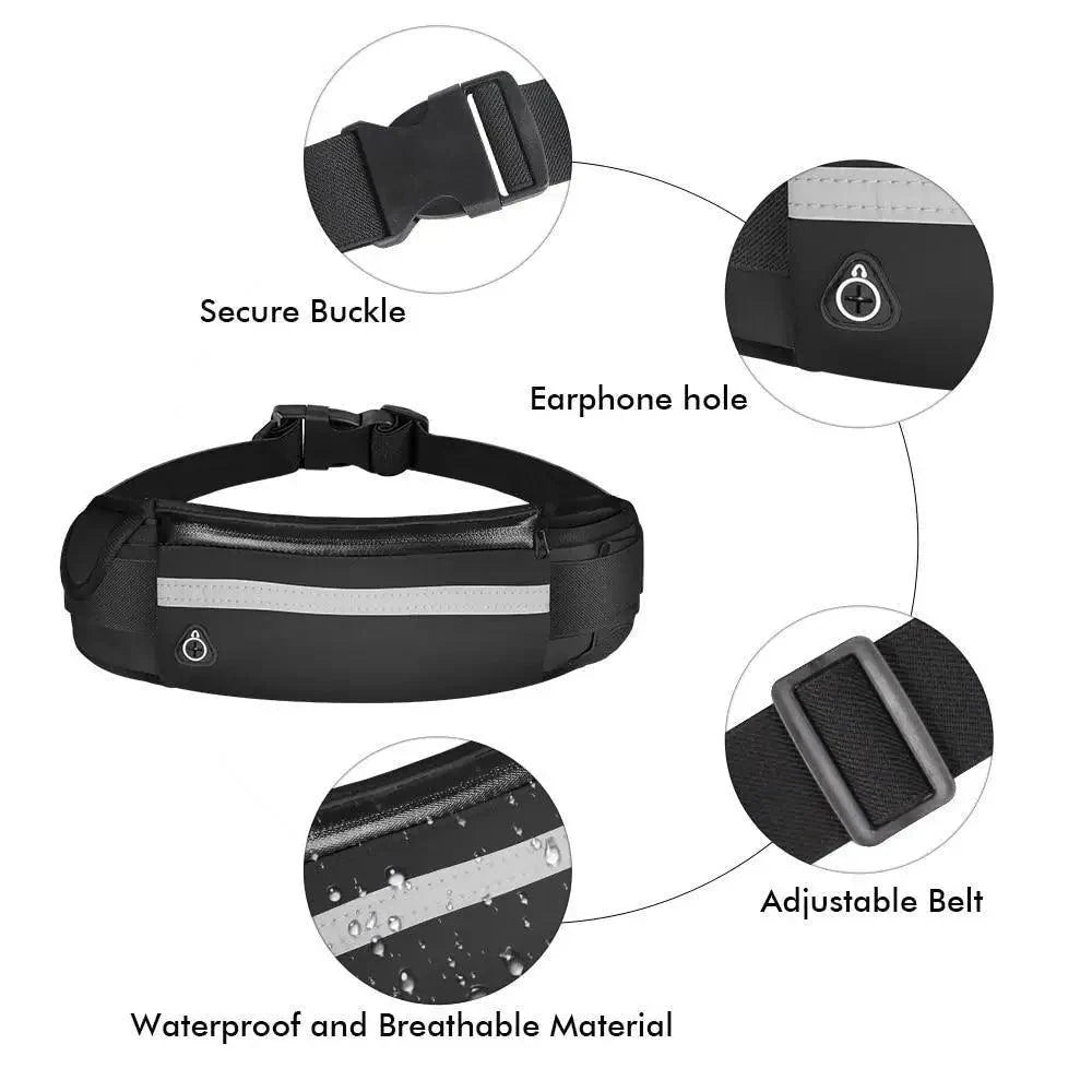 Lightweight Sports Running Unisex Waterproof Fitness Workout Belt Bag/Fanny Pack