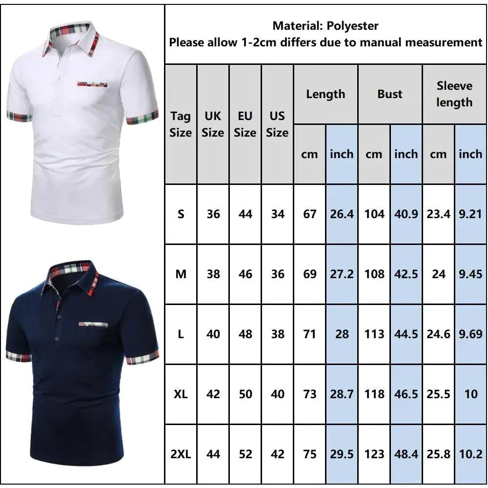 Men's Classic Casual Slim Fit Polo Shirt