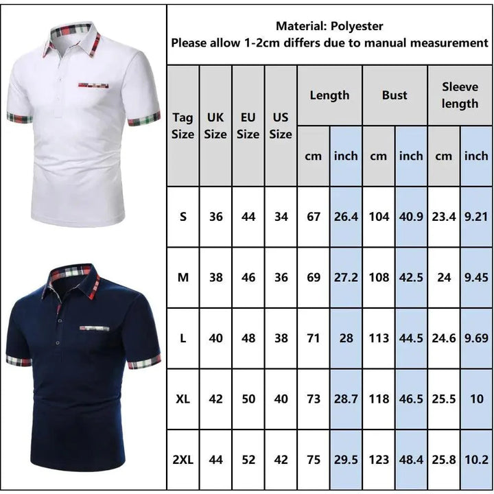 Men's Classic Casual Slim Fit Polo Shirt
