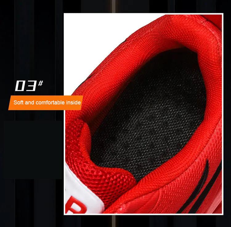 Men's Casual Breathable Flame Print Running Mesh Sneakers