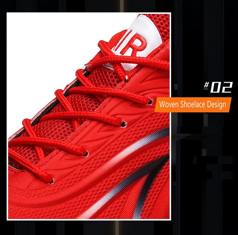 Men's Flame Printed Weave Comfortable Running Sneakers