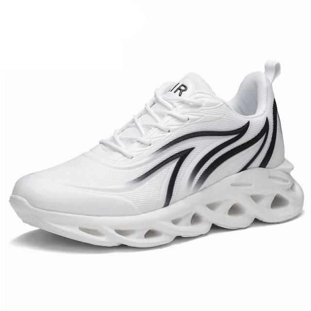 Men's Flame Printed Weave Comfortable Running Sneakers