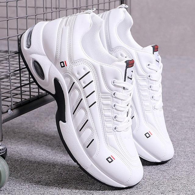 Men's Leather Casual Trainer Sneakers