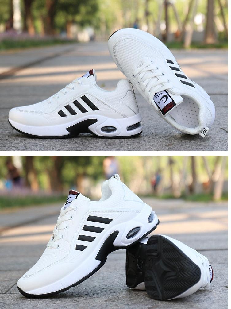 Men's Leather Casual Trainer Sneakers