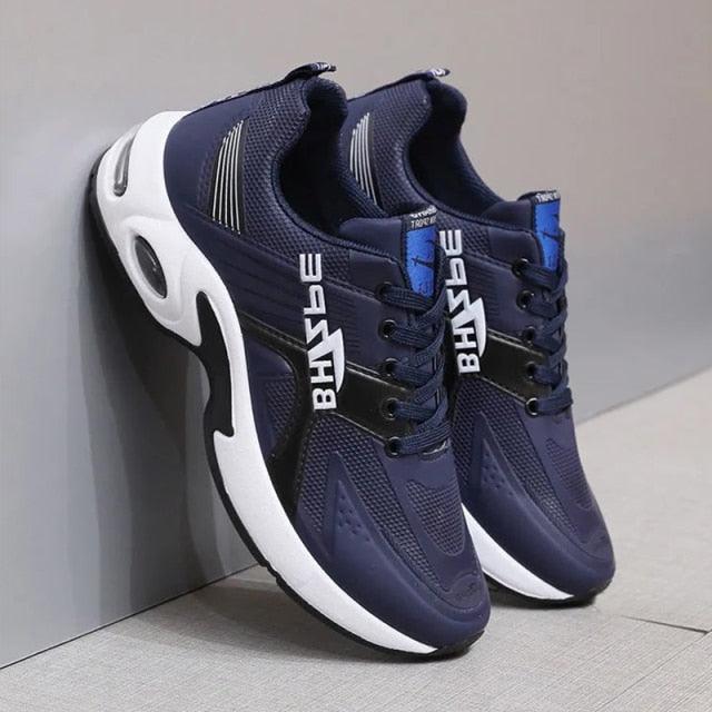 Men's Leather Casual Trainer Sneakers