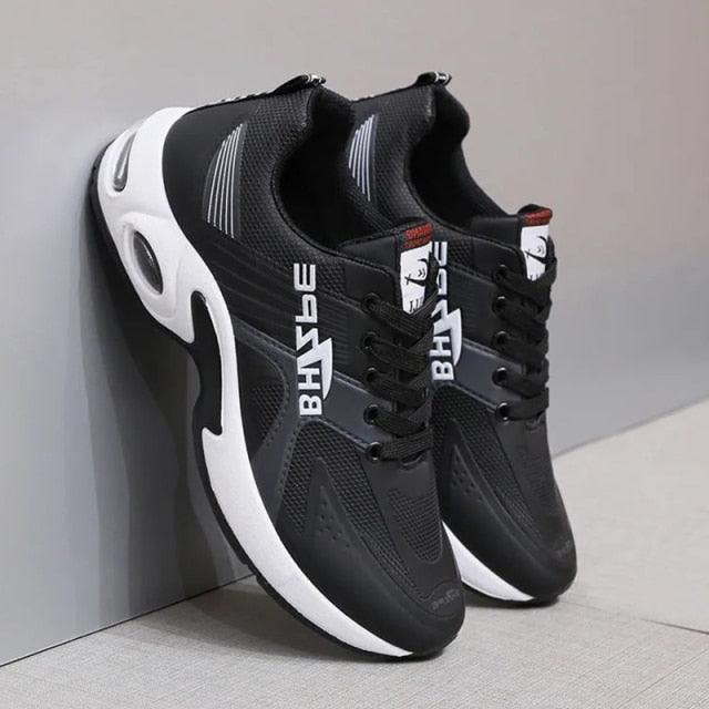 Men's Leather Casual Trainer Sneakers
