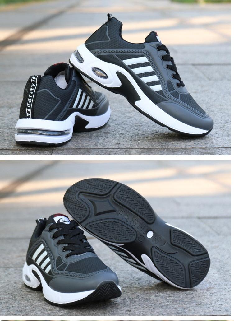 Men's Leather Casual Trainer Sneakers