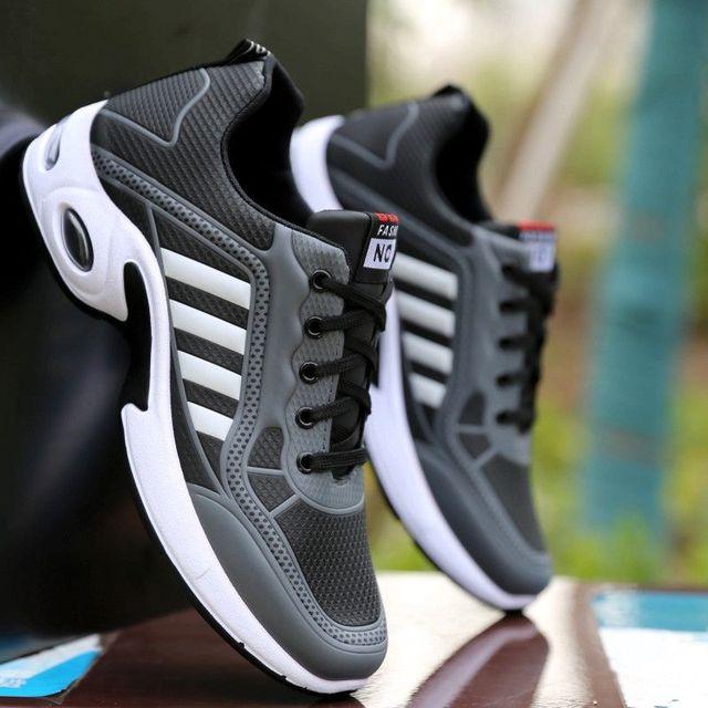 Men's Leather Casual Trainer Sneakers
