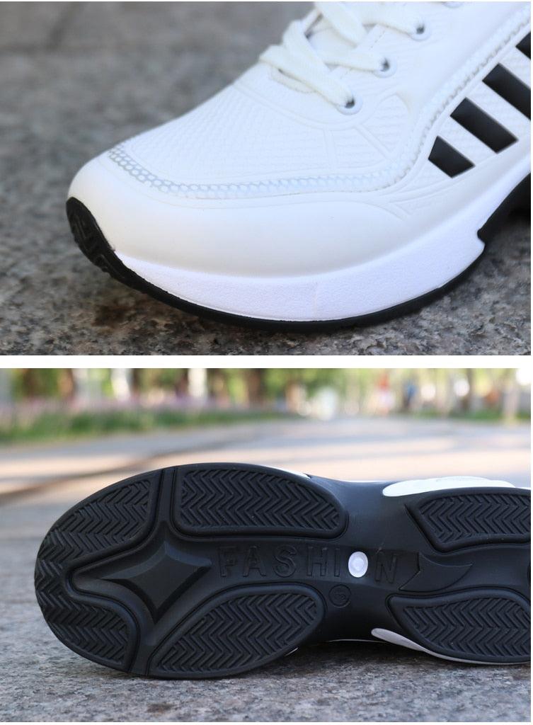 Men's Leather Casual Trainer Sneakers