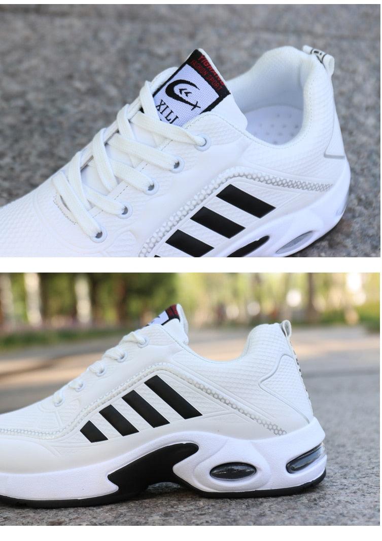 Men's Leather Casual Trainer Sneakers