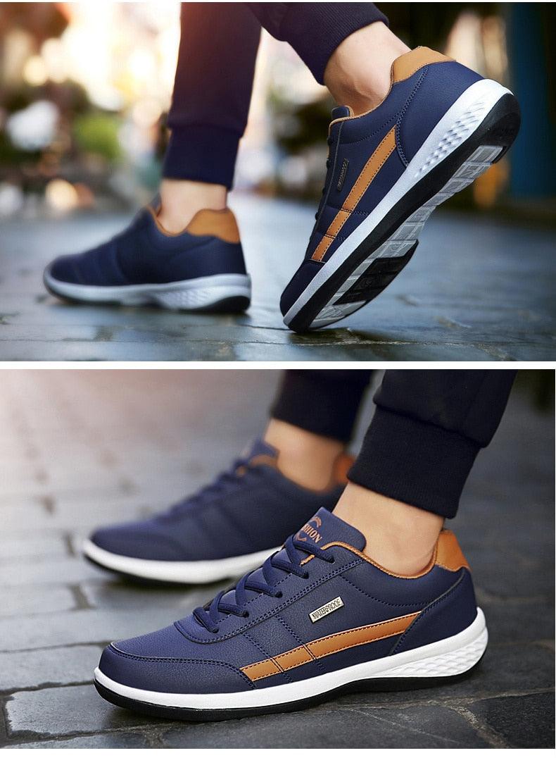 Men's Leather Casual Comfortable Luxury Sneakers