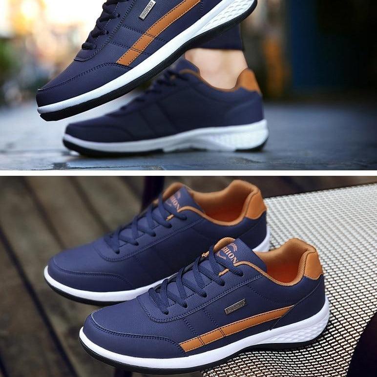 Men's Leather Casual Comfortable Luxury Sneakers