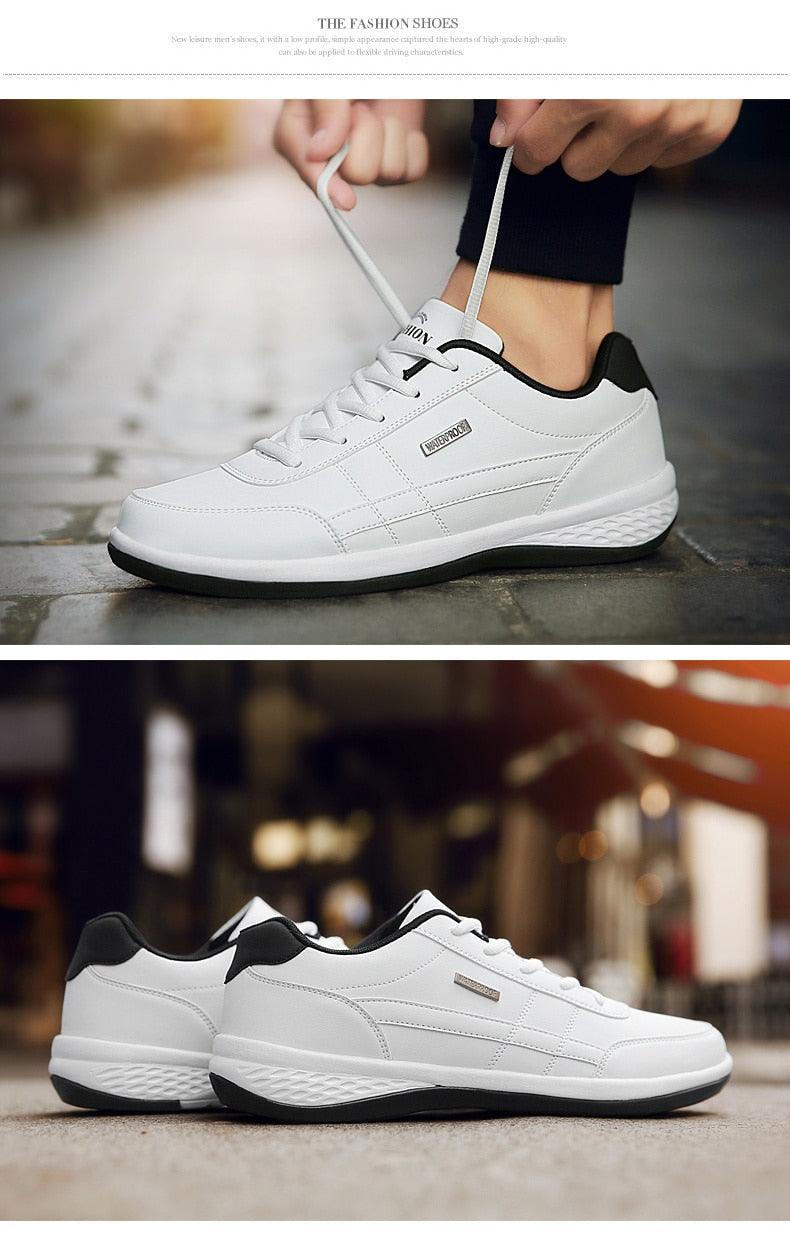 Men's Leather Casual Comfortable Luxury Sneakers