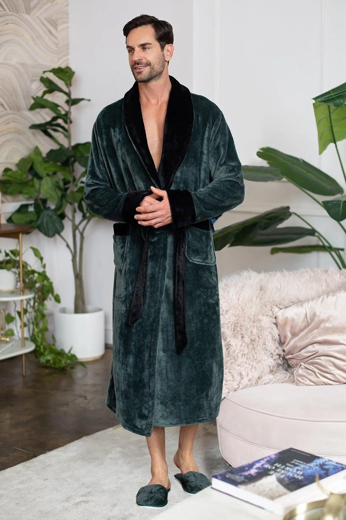 Men'sCozy Plush Robes – Built for Comfort, Designed to Last