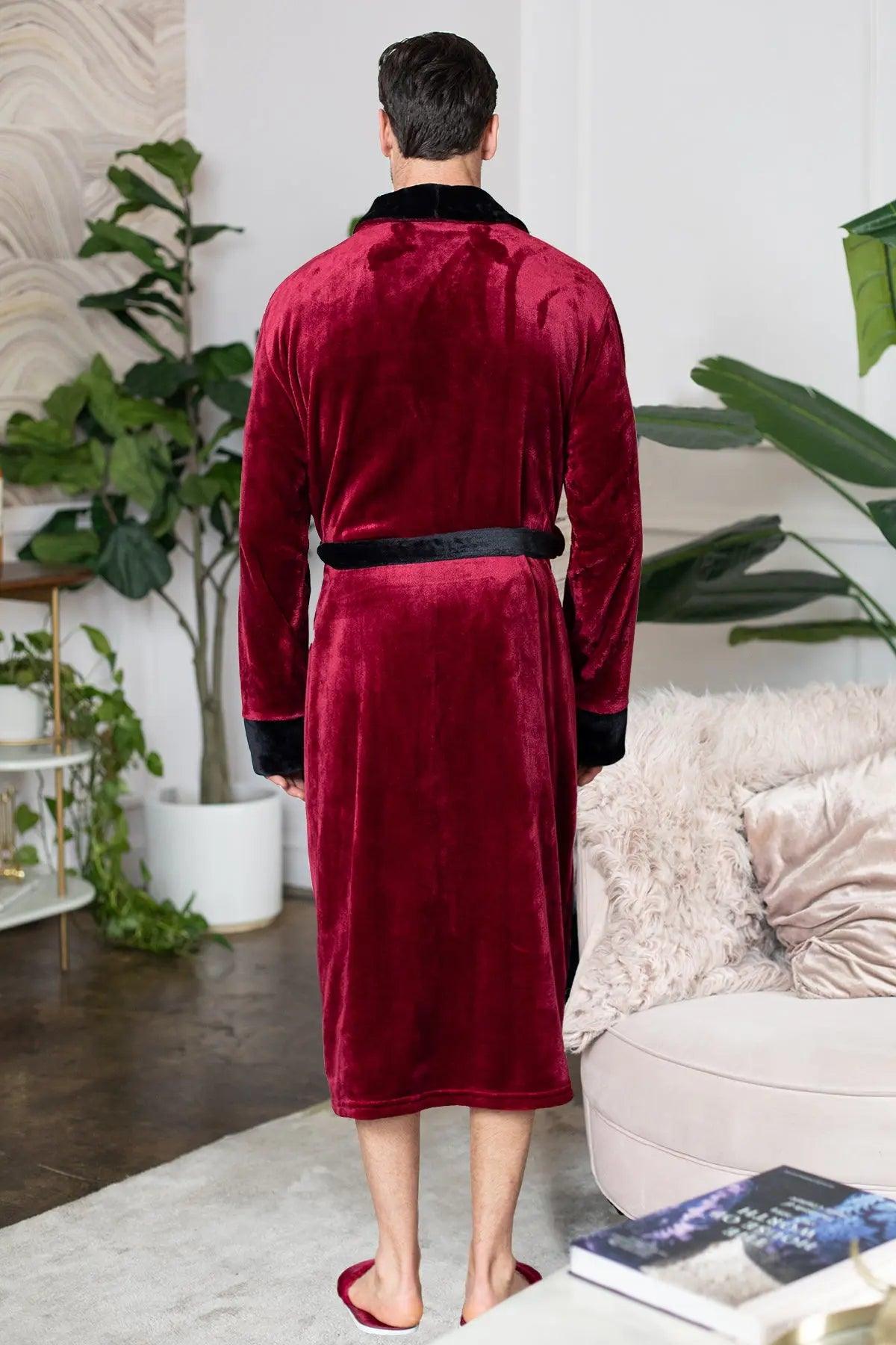 Men'sCozy Plush Robes – Built for Comfort, Designed to Last