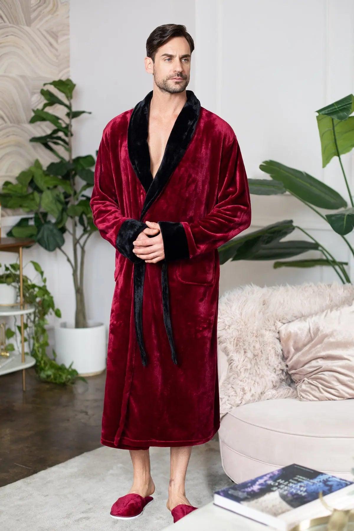 Men'sCozy Plush Robes – Built for Comfort, Designed to Last