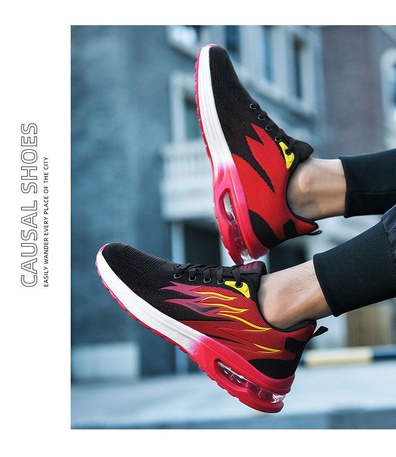 Men's Air Cushion Mesh Running Shoes For Walking Gym Jogging Training Fitness