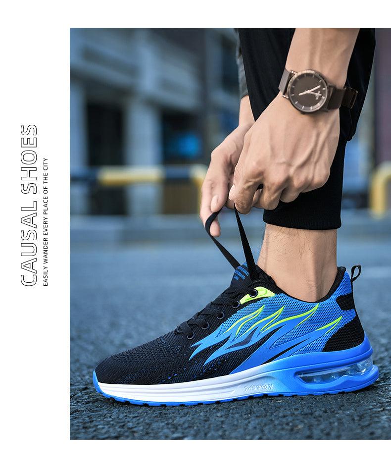 Men's Air Cushion Mesh Running Shoes For Walking Gym Jogging Training Fitness