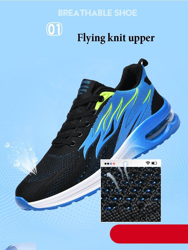 Men's Air Cushion Mesh Running Shoes For Walking Gym Jogging Training Fitness