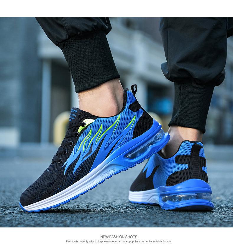 Men's Air Cushion Mesh Running Shoes For Walking Gym Jogging Training Fitness