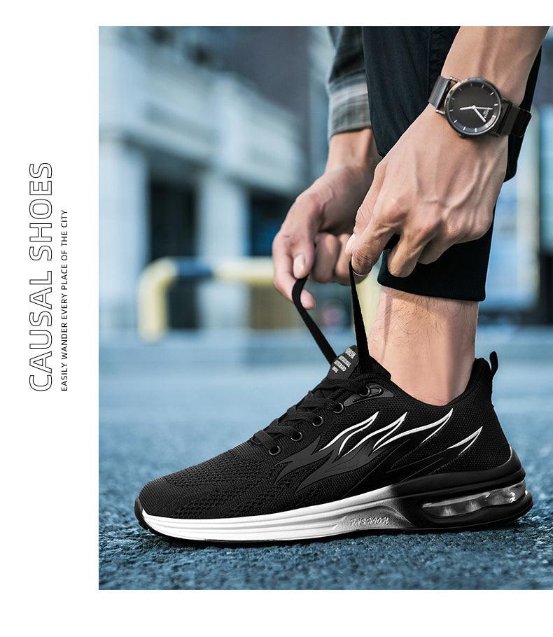 Men's Air Cushion Mesh Running Shoes For Walking Gym Jogging Training Fitness