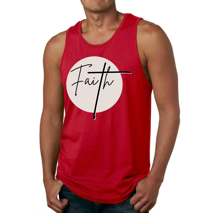 Men's Fitness Tank Top Graphic T-shirt Faith - Christian Affirmation