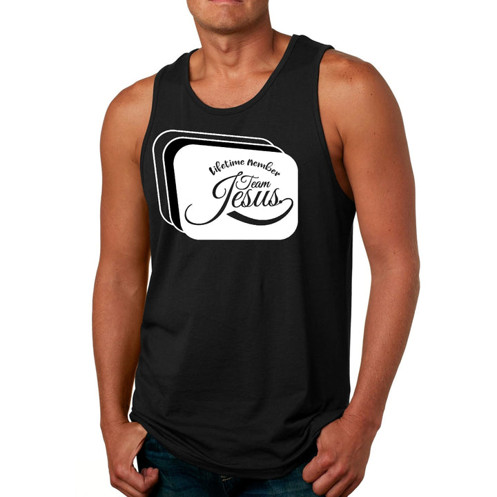Men's Fitness Tank Top Graphic T-shirt Lifetime Member Team Jesus