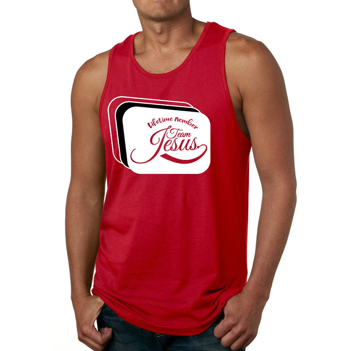 Men's Fitness Tank Top Graphic T-shirt Lifetime Member Team Jesus