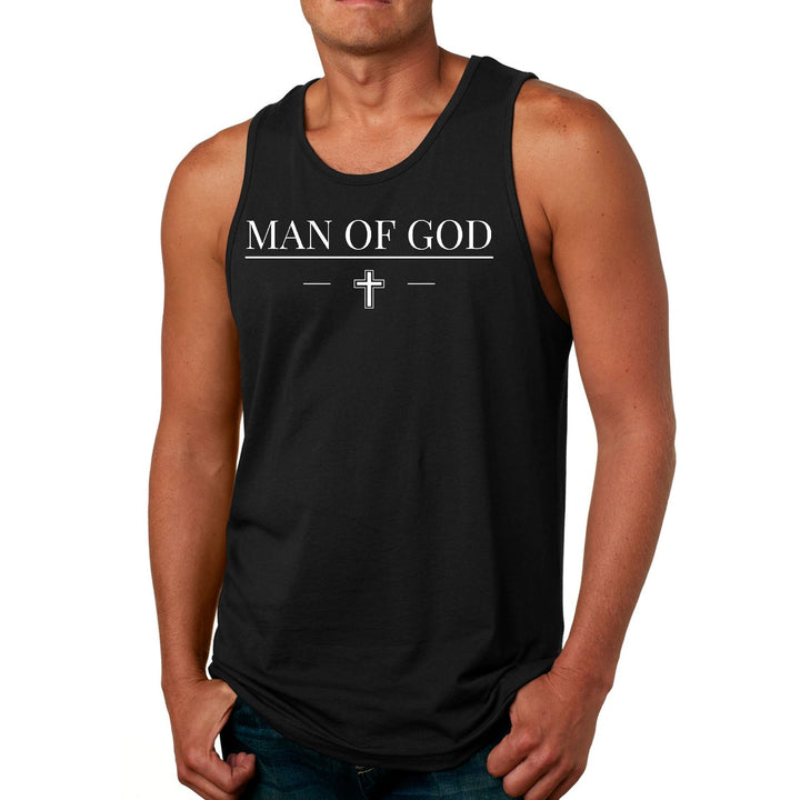 Men's Fitness Tank Top Graphic T-shirt Man of God Print