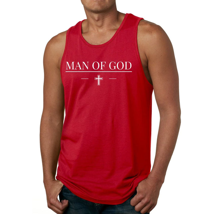 Men's Fitness Tank Top Graphic T-shirt Man of God Print