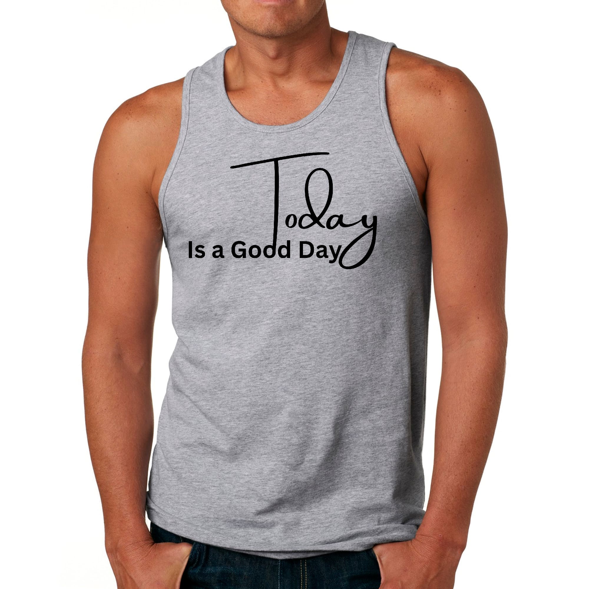 Men's Fitness Tank Top Graphic T-shirt Today is a Good Day