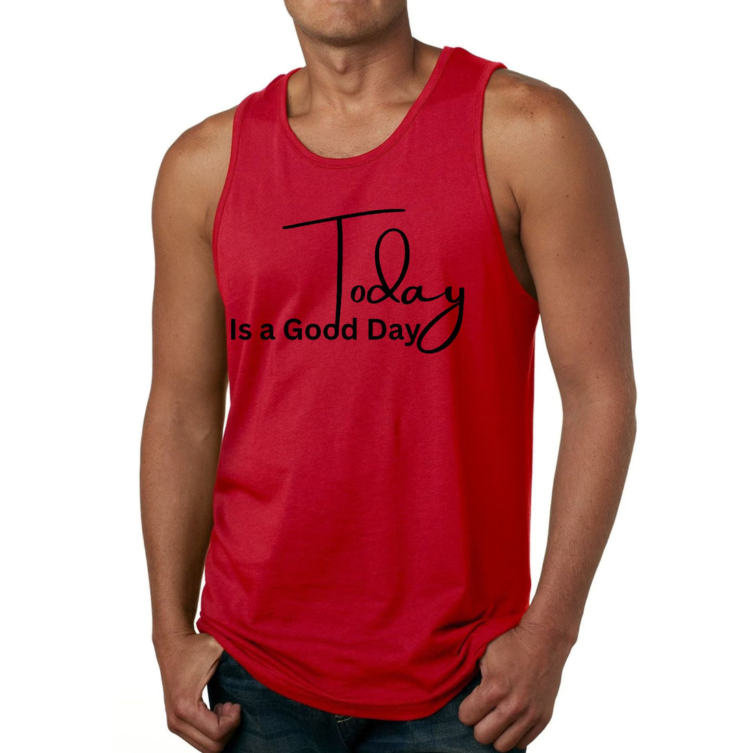 Men's Fitness Tank Top Graphic T-shirt Today is a Good Day