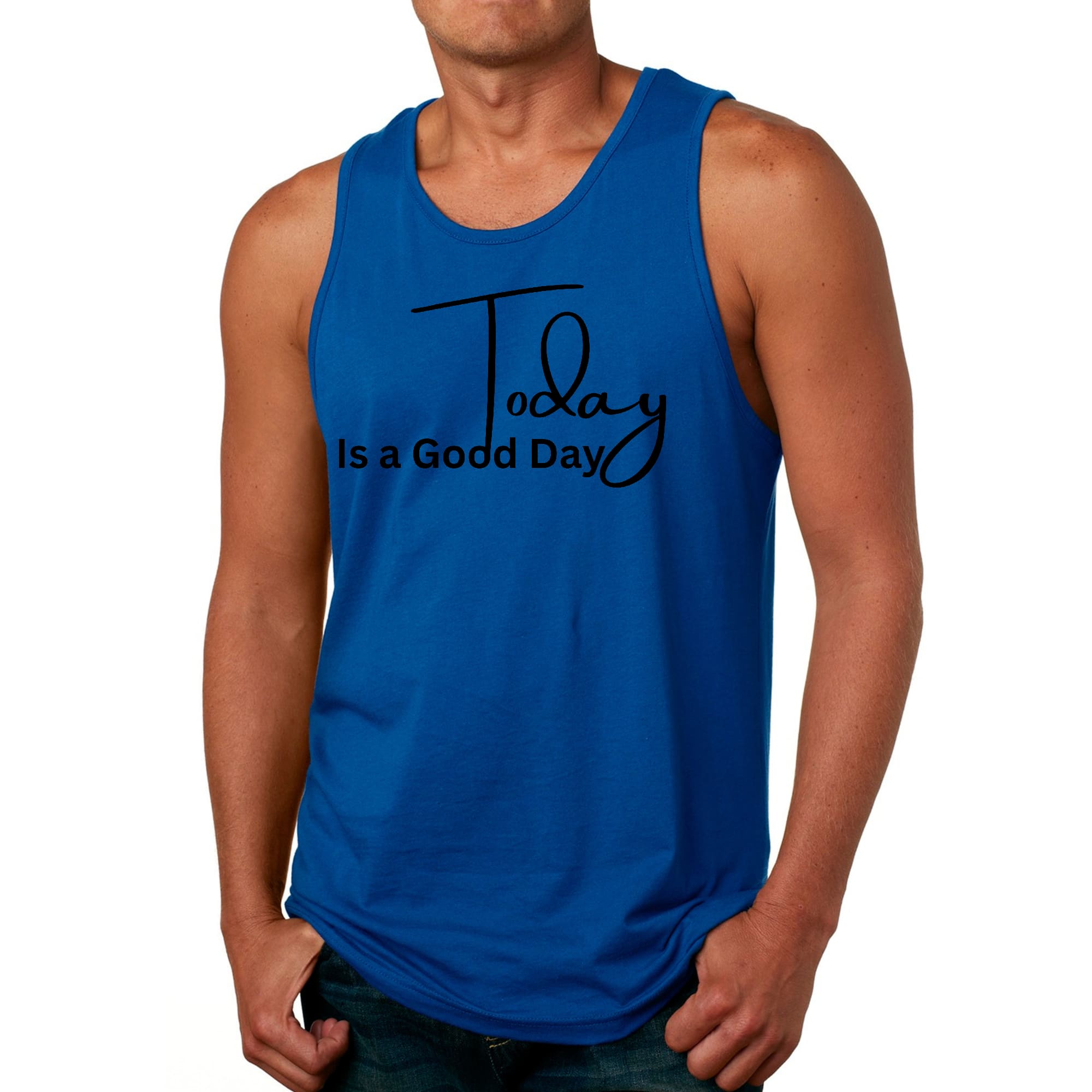 Men's Fitness Tank Top Graphic T-shirt Today is a Good Day