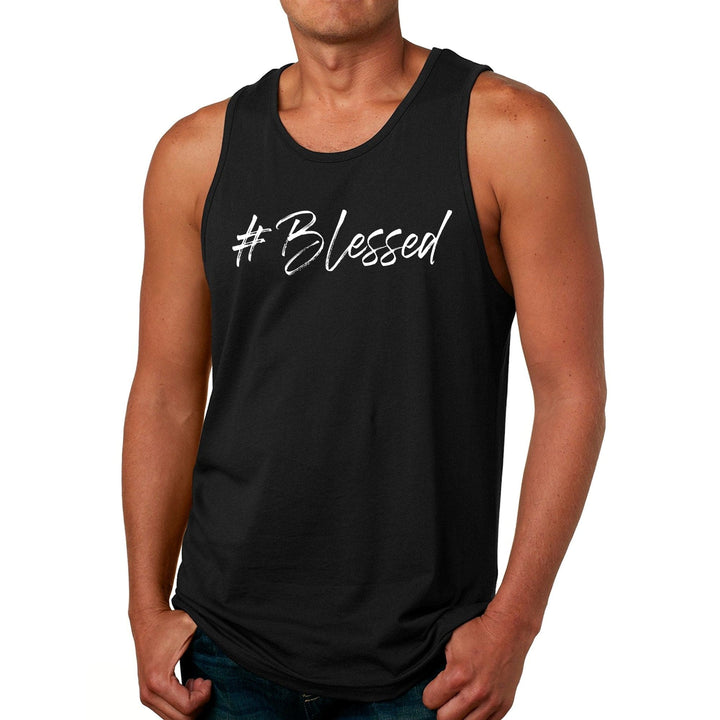 Men's Graphic Tank Top #blessed Graphic
