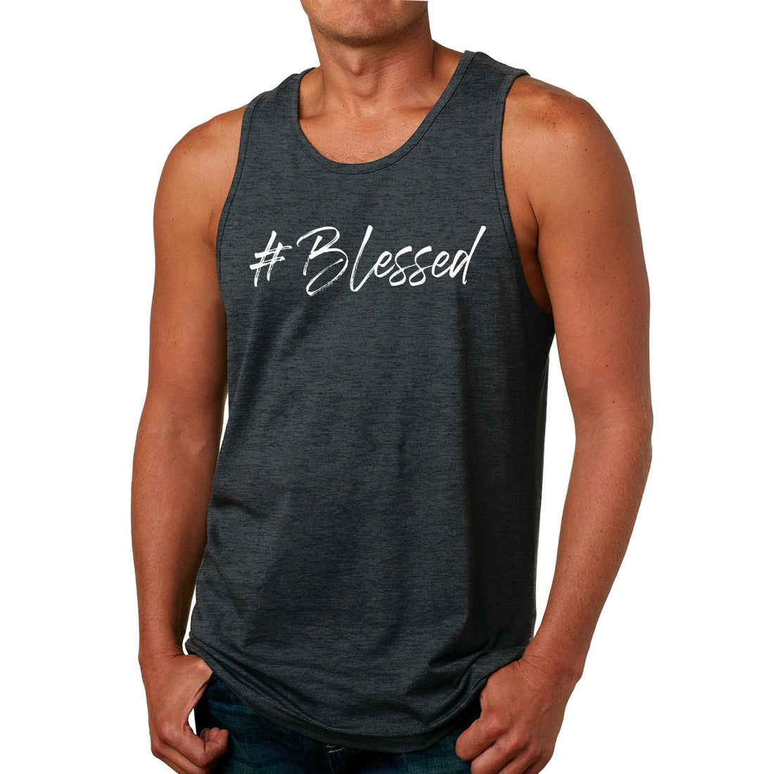 Men's Graphic Tank Top #blessed Graphic
