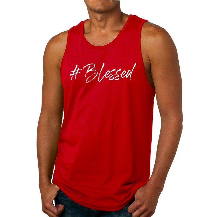 Men's Graphic Tank Top #blessed Graphic