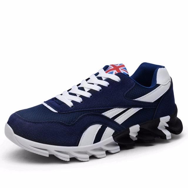 Mens Lightweight Casual Slip-on Breathable White Sneakers