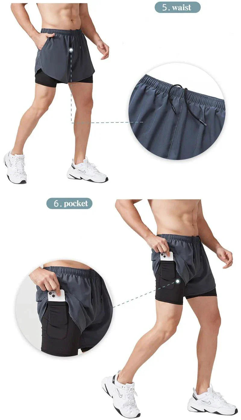 Men's Quick-drying Fitness Running Shorts
